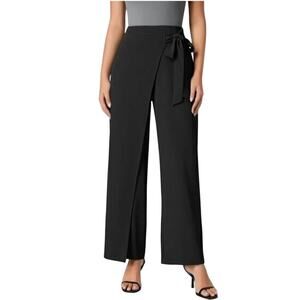 Halara High Waisted Tie Side Wrap Pants – Black – Petite XL Versatile